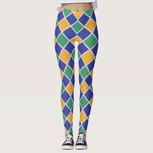 Legging Padrão de Diamante #83 (Frente)