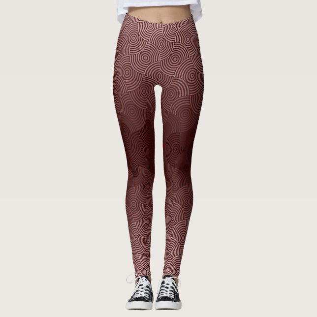 Legging Padrão de disco 02.Cinza DRed BG (Frente)