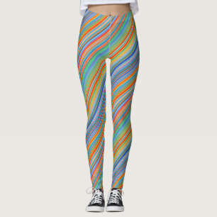 Legging Padrão de distribuição multicores