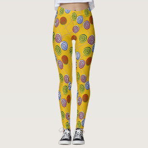 Legging Padrão de doces Padrão do lombo pirulito 15