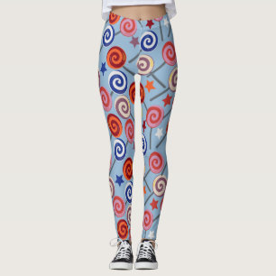 Legging Padrão de doces Padrão do lombo pirulito 40