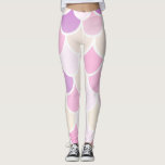 Legging Padrão de Escala de Sereia Rosa Colorida Moderna<br><div class="desc">Padrão de Escala de Sereia Rosa Colorida Moderna</div>