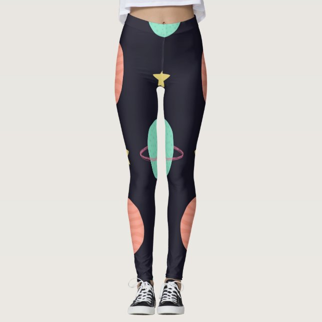 Legging Padrão de espaço (Frente)