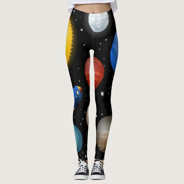 Legging Padrão de espaço (Frente)