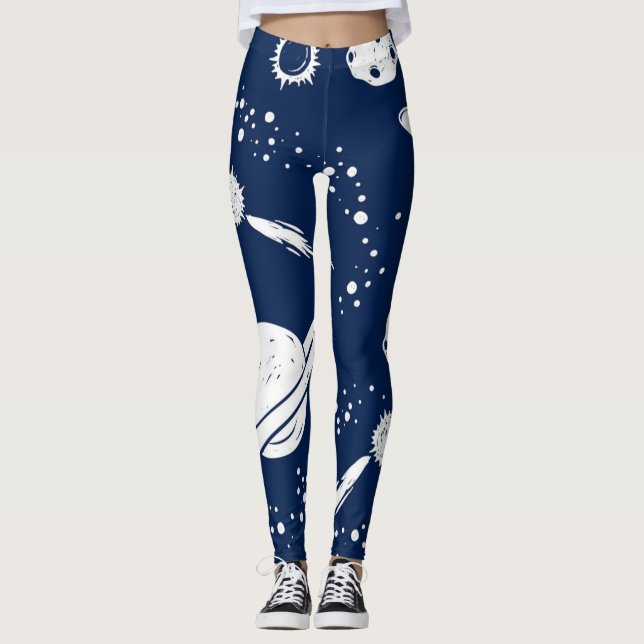 Legging Padrão de espaço (Frente)