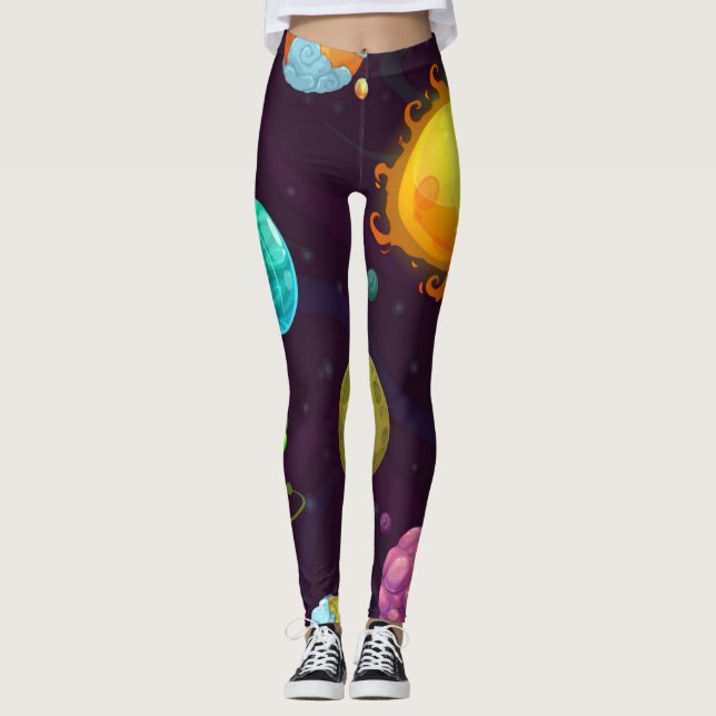 Legging Padrão de espaço (Frente)