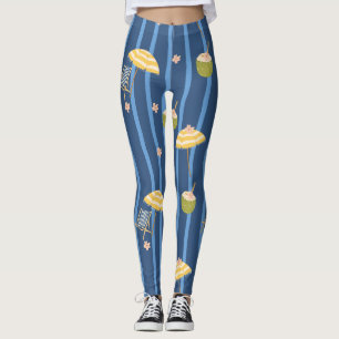 Legging Padrão de Essenciais de Praia de Verão (2)
