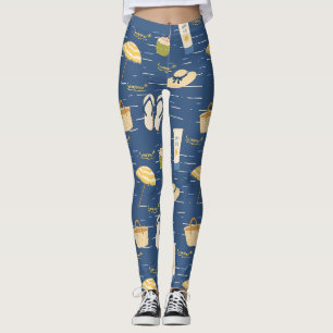Legging Padrão de Essenciais de Praia de Verão (3)