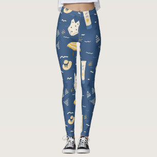 Legging Padrão de Essenciais de Praia de Verão (4)