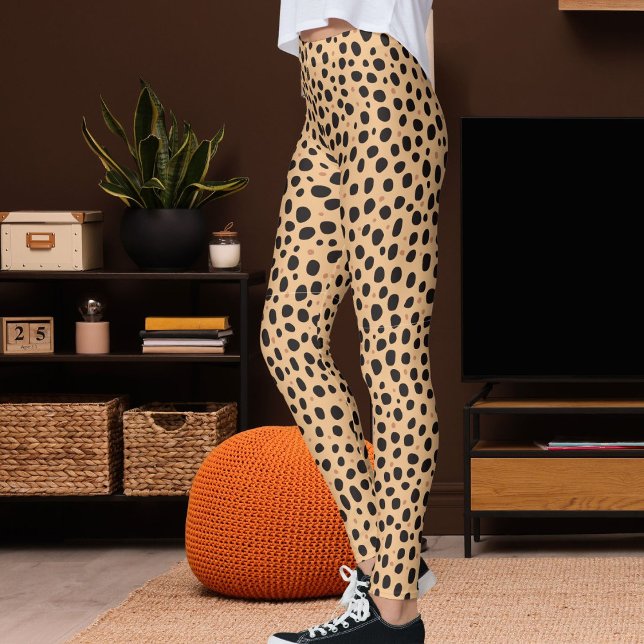 Legging Padrão de estampa de leopardo Safari de pele de an (Criador carregado)