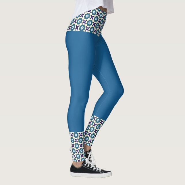 Legging Padrão de Estrela de Flor (Direita)