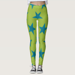 Legging Padrão de estrelas de ouro 20