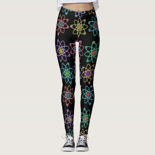 Legging Padrão de Estrutura Atômica Ciência Legal