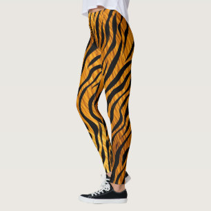 Legging Padrão de faixas de Tigre