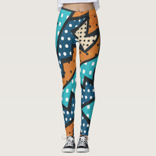 Legging Padrão de fechamento da vinheta do efeito de grada