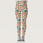 Legging Padrão de Férias de Praia Tropical de Verão<br><div class="desc">Leggings super divertidas com um padrão de todas as coisas de férias tropicais - óculos de sol,  cadeira de salão,  toalha de praia,  bebida refrescante,  etc. Perfeito para umas férias de praia tropical,  a trabalhar fora ou a diversão diária.</div>