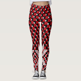 Legging Padrão de Flocos de Neve