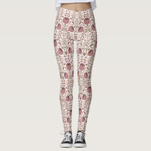 Legging Padrão de flores silvestres