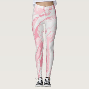 Legging Padrão de Flores Silvestres em Aquarela Caprichosa