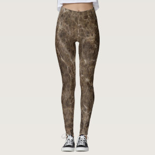 Legging Padrão de Flores Silvestres em Aquarela Caprichosa