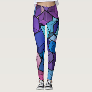 Legging Padrão de Flores Silvestres em Aquarela Caprichosa