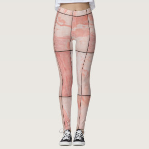 Legging Padrão de Flores Silvestres em Aquarela Caprichosa