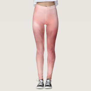 Legging Padrão de Flores Silvestres em Aquarela Caprichosa