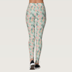 Legging Padrão de Floresta de Cogumelos Magicos