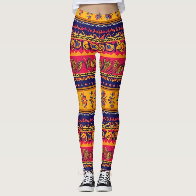 Legging Padrão de Folclore Sulista (Frente)