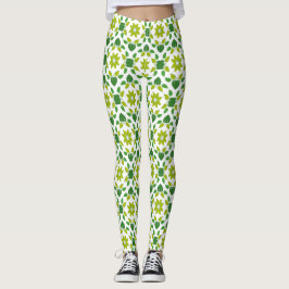 Legging Padrão De Folha, Padrão De Folhas, Folhas Verdes