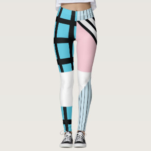 Legging Padrão de Formas Geométricas Ininterruptas.