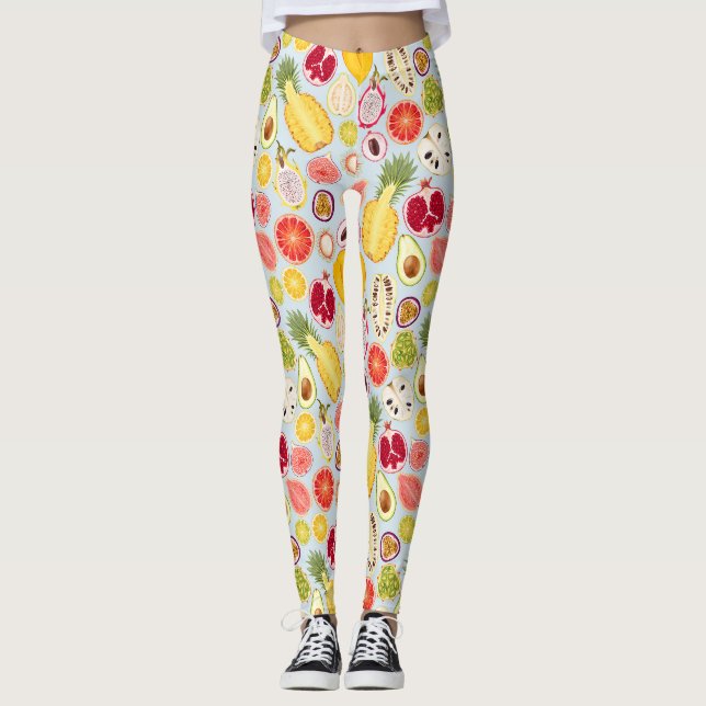Legging Padrão de fruta (Frente)