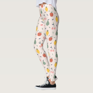 Legging Padrão de Fruta cômoda
