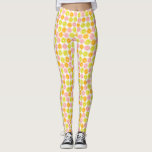 Legging Padrão de Fruta de Citros Divertidos<br><div class="desc">Padrão de fruta de garota e chic.</div>