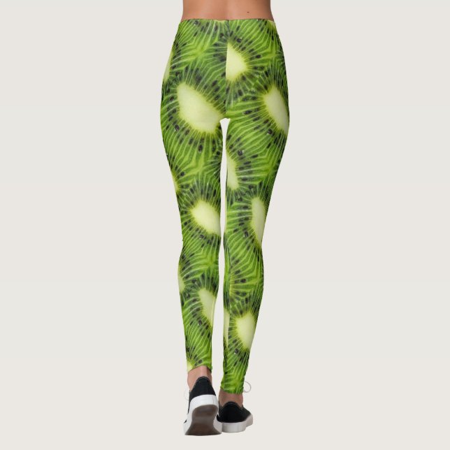 Legging Padrão de fruta Kiwi (Verso)