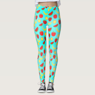 Legging Padrão de Fruta saudável