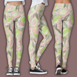 Legging Padrão de Frutas  |  Cítrico Vibrante