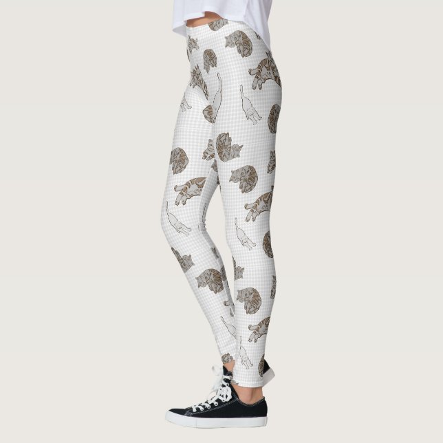 Legging padrão de gatos (Esquerda)