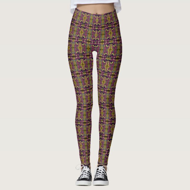 Legging Padrão de Gatos Animais (Frente)