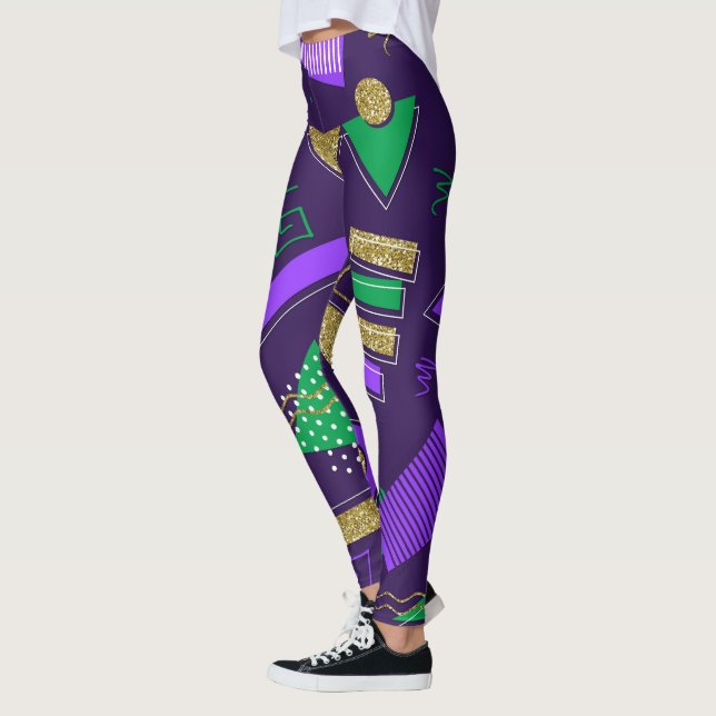 Legging Padrão de Gra Mardi Cute (Esquerda)