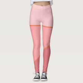 Legging Padrão de gradiente rosa monocromático