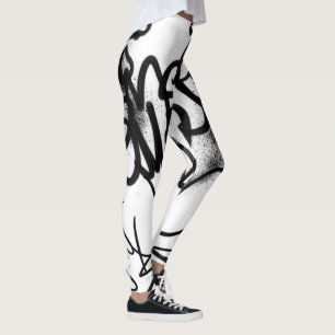 Legging Padrão de grafite