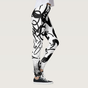 Legging Padrão de grafite