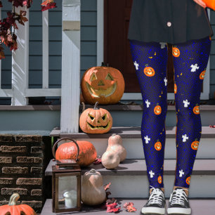 Legging Padrão de Halloween 