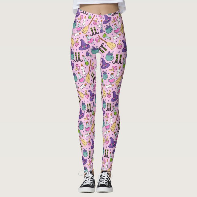 Legging Padrão de Halloween (Frente)