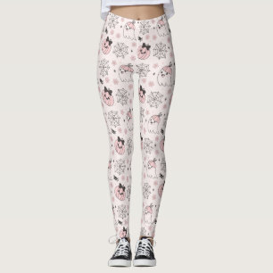 Legging Padrão de Halloween Rosa de Kawaii com Fantasma, A