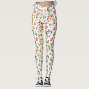 Legging Padrão de hamster dançante