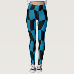 Legging Padrão de Harlequin Negro Socialite