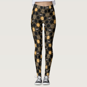 Legging Padrão de Honeycomb