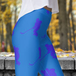 Legging Padrão de Hóquei no Gelo de Marinho Azul Fresco<br><div class="desc">Leggings Comfy e Trendy para os entusiastas do Hóquei no Gelo! Traga alguma cor para o seu equipamento de hóquei no gelo com estas pernas de tendências! Quer você esteja trabalhando no duro durante o treinamento ou desfrutando de algum tempo de inatividade, essas leggings oferecem estilo e conforto. Mantenha-se na...</div>